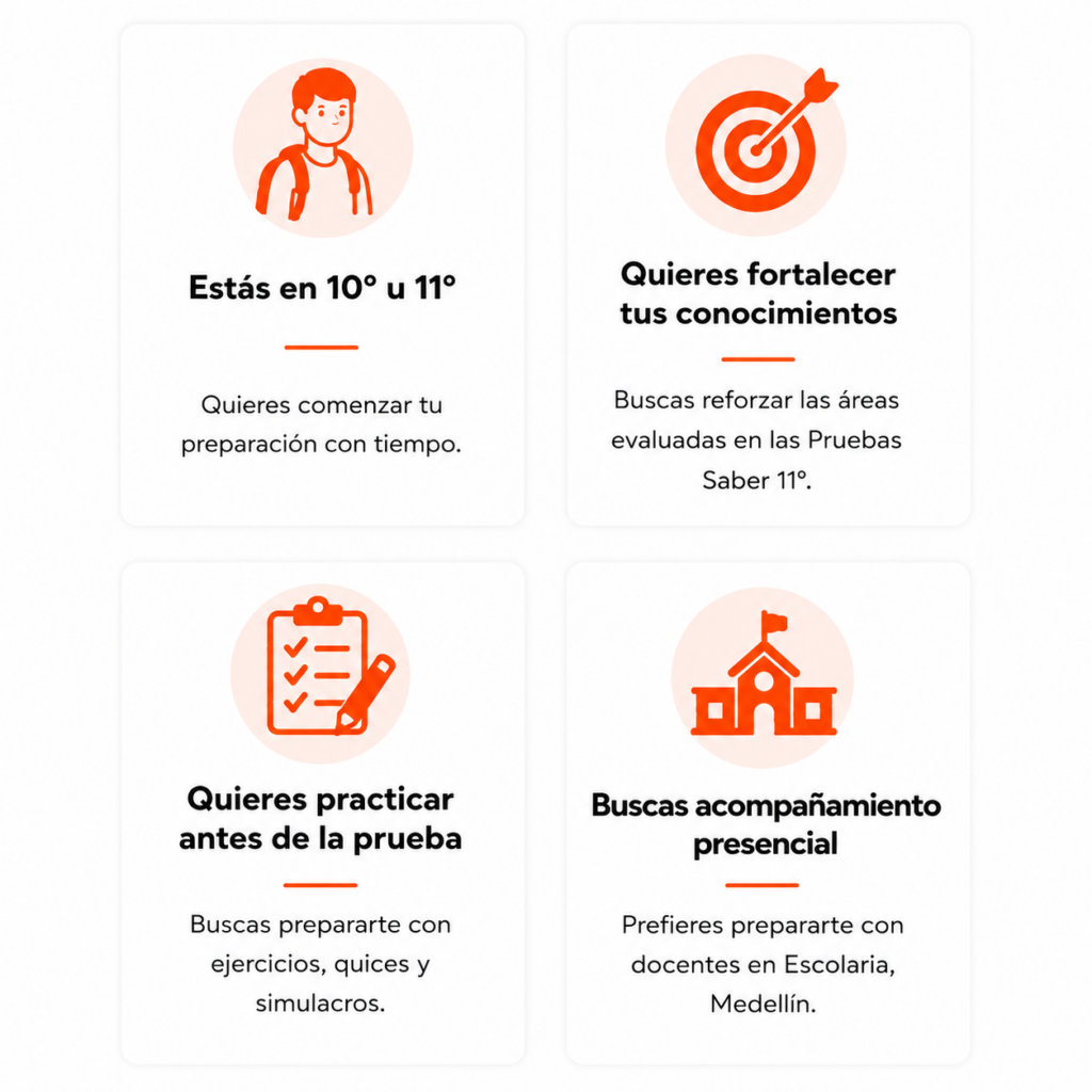 Preicfes Escolaria presencial Medellin